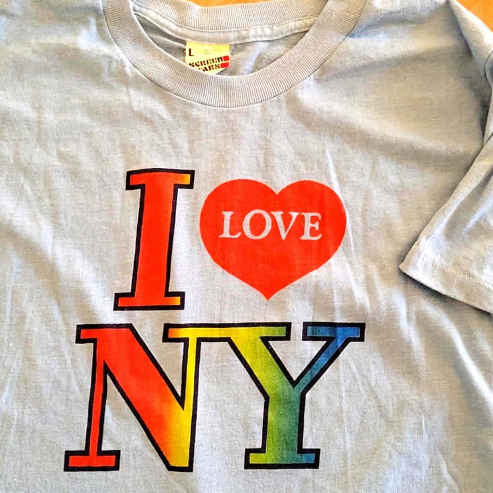 Rare Vintage 1979 Pride I Love New York Shirt Med